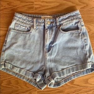Light Blue Mom shorts